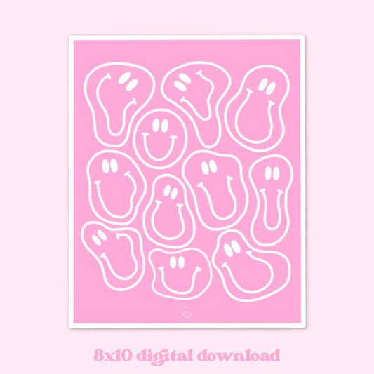 Funky Smiley Digital Download 8x10